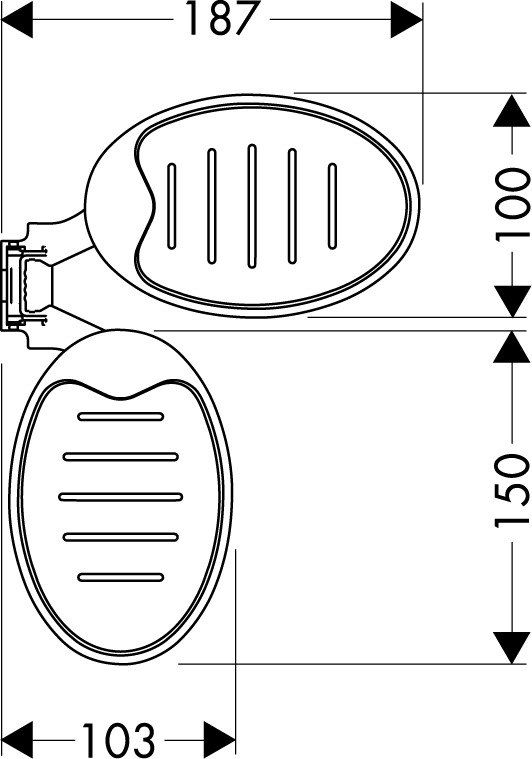 Мыльница HANSGROHE Raindance 28698000 цвет Хром