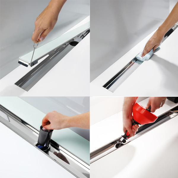 Сифон для душевого лотка TECE TECEdrainline 650001 горизонтальный