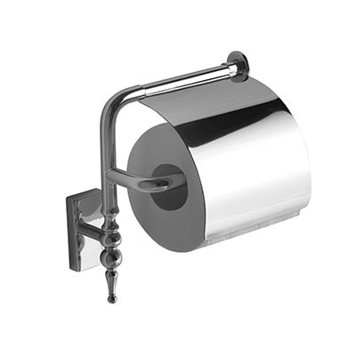 Держатель туалетной бумаги с крышкой GLOBO PAESTUM PACC41 Хром