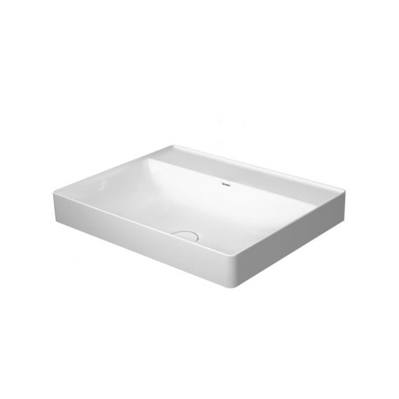 Раковина подвесная Duravit DuraSquare 2354600070 без отверстий под смеситель, без перелива, белая