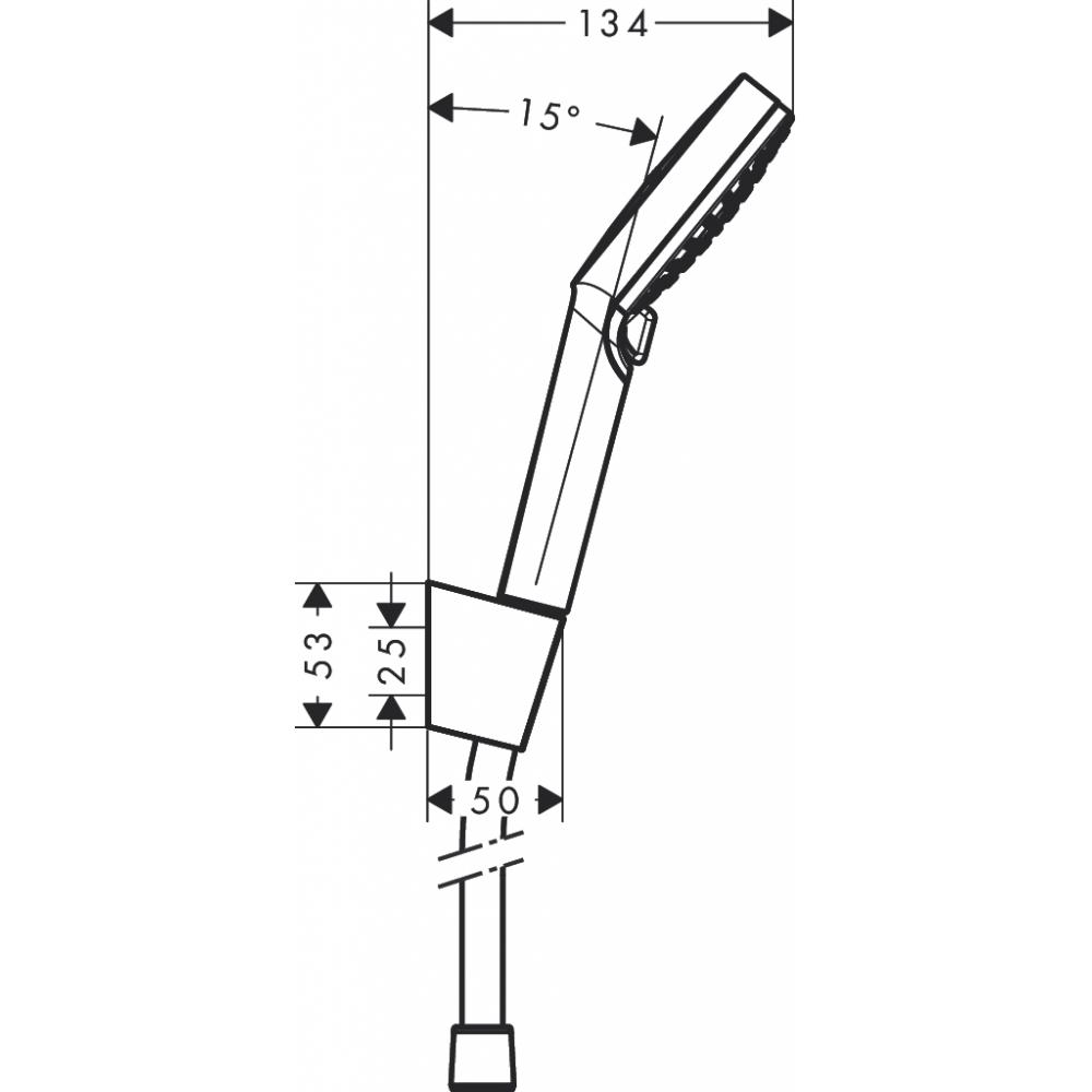 Душевой гарнитур Hansgrohe Crometta Vario 26691400 Белый/Хром