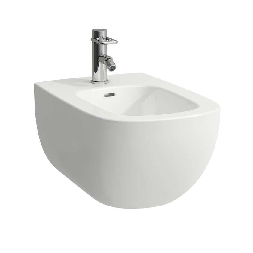 Подвесное биде  Laufen Palomba  8.3080.1.400.304.1  белое, с покрытием LCC