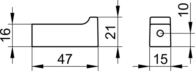 Крючок KEUCO Edition 11 11114 370000 цвет Чёрный матовый