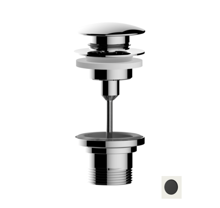 Донный клапан клик-клак для раковины Bossini TEO Z00700.073 цвет Чёрный матовый