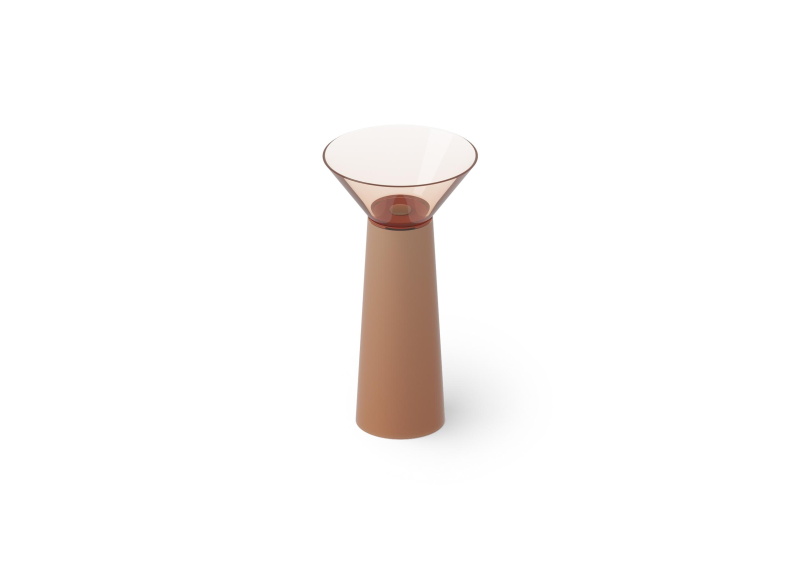 Раковина напольная из полимера DEA DESIGN Pedestal Basin DD2022 480 R9 480 мм х 480 мм х 900 мм, с донным клапаном, цвет Brown Copper R9