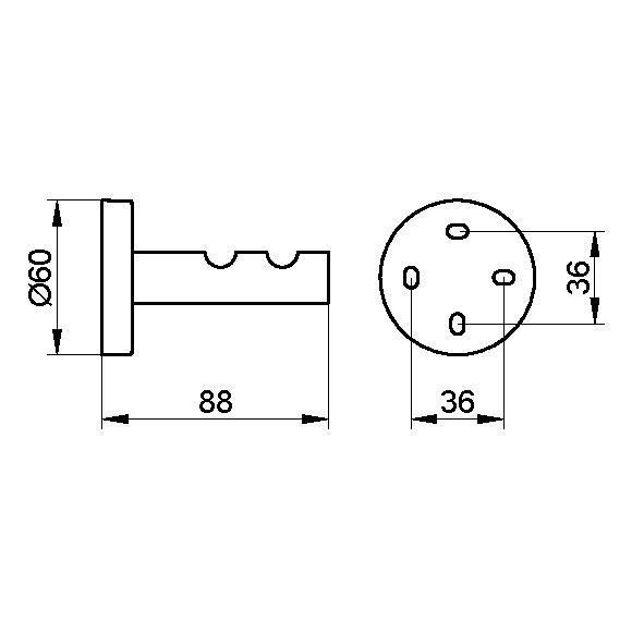 Крючок для полотенца Keuco Edition 90 19015 010000  хром