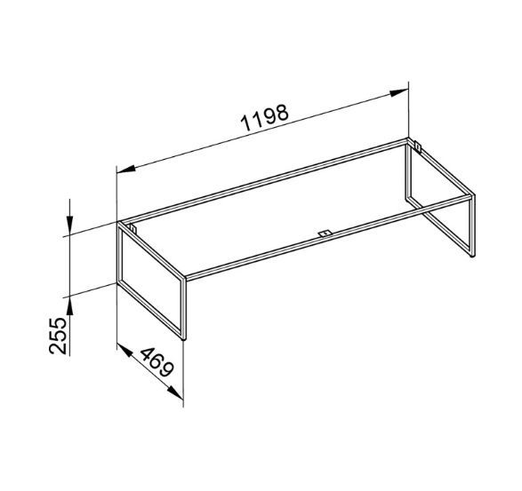 Напольные ножки Keuco Plan 32998 290005 лак инокс матовый