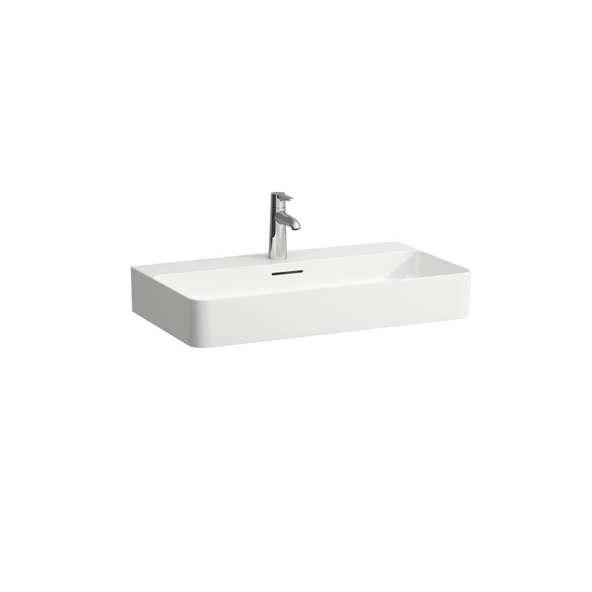 Раковина  Laufen  Val  810285  75 см, SaphirKeramik, без отверстия под смеситель