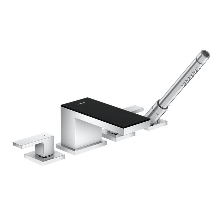 Панель для смесителя 20 см AXOR MyEdition 47900600 Чёрное стекло