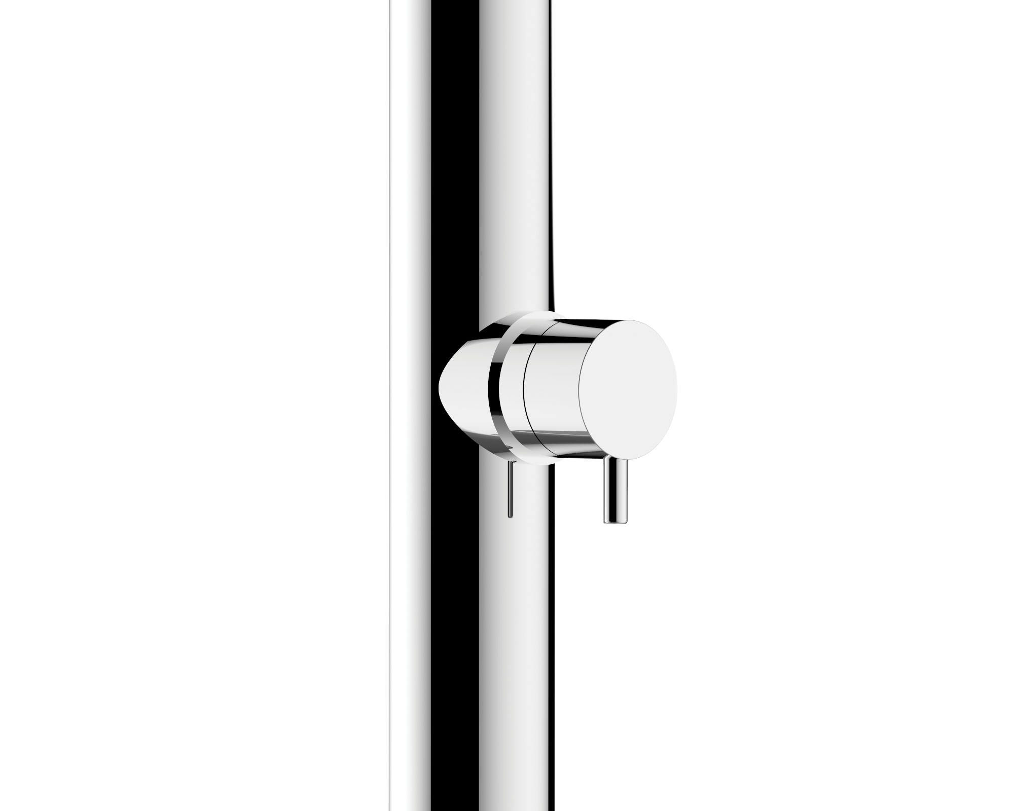 Душевая колонна напольная BOSSINI MONT BLANC L80001.030 2285 мм, с подогревом, для установки вне помещения,  цвет Полированная нержавеющая сталь