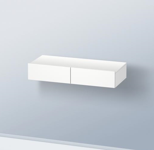 Полка Duravit DuraStyle DS8270 18 с двумя выдвижными ящиками, белый матовый