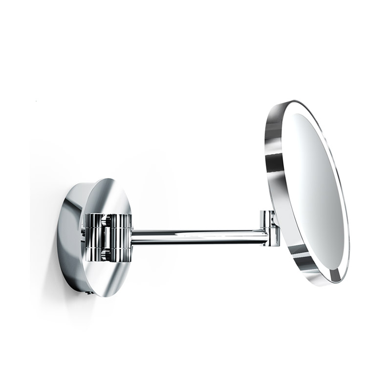 Косметическое зеркало настенное DECOR WALTHER  JUST LOOK PLUS WR 5X   0125600, с подсветкой LED, увеличение 5X, сенсор, аккумулятор, датчик движения, цвет хром