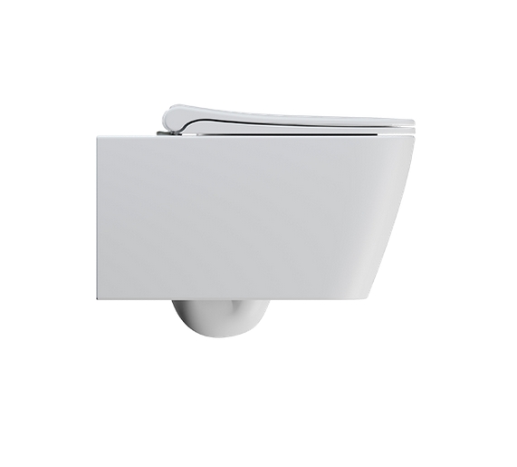 Сиденье с крышкой для унитаза GSI NUBES MS96C09 c Soft Close, белое матовое