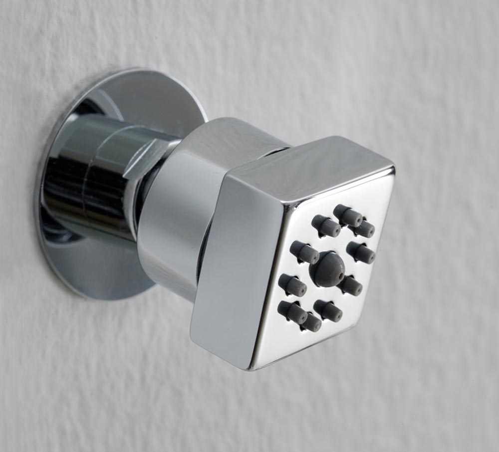 УЦЕНКА. Форсунка боковая для душа Bossini Cubic Gom I00135.030_УЦ   Хром/ Товар с выставки. Мелкие царапины.Укорочена резьба