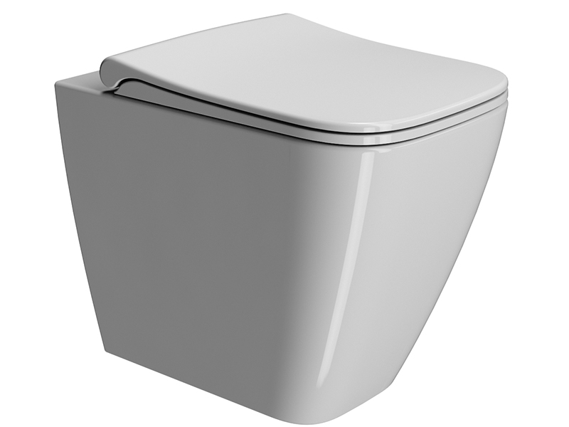 Сиденье с крышкой для унитаза GSI NUBES MS96C11 c Soft Close, белое глянцевое