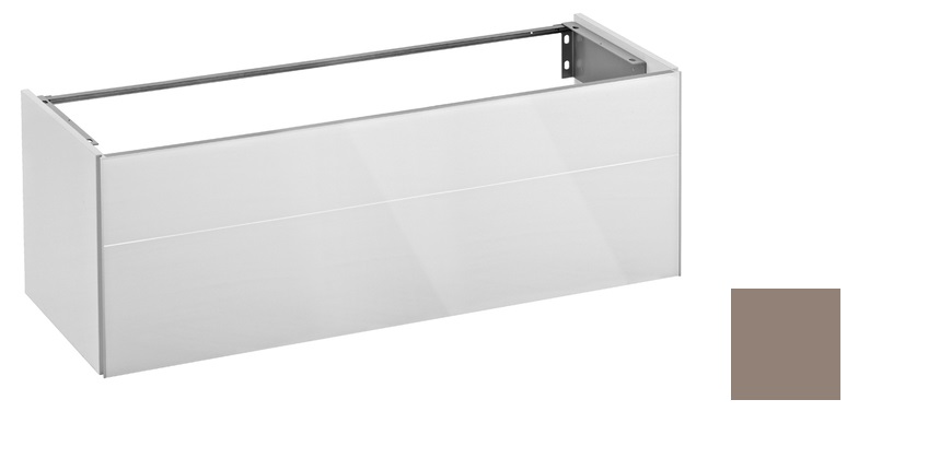 Тумба под умывальник Keuco Royal Reflex  34080 140000 корпус матовый лак/фасад стекло трюфель