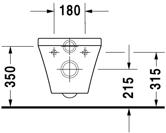 Унитаз подвесной Duravit DuraStyle 2552090000 с вертикальным смывом, белый