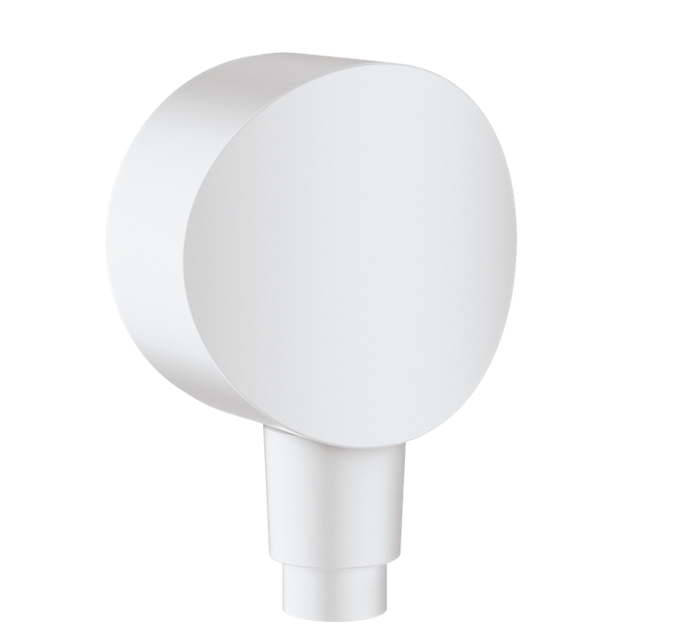 Шланговое подсоединение HANSGROHE FixFit S 26453700 с клапаном обратного тока, цве Белый матовый