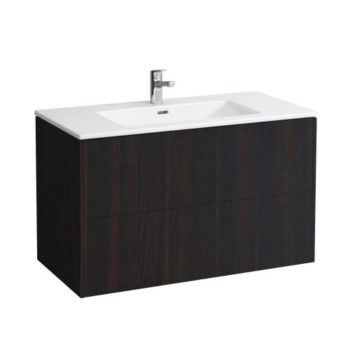 Тумба с раковиной  Laufen   Base for Pro S  8.6496.2.263.104.1   100 см, подвесная, 2 ящика, цвет темный вяз