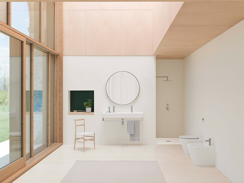 Унитаз приставной безободковый GSI KUBE X 9410FT11 550 мм х 360 мм, с креплением, белый глянцевый ( старый артикул 941011 ) 