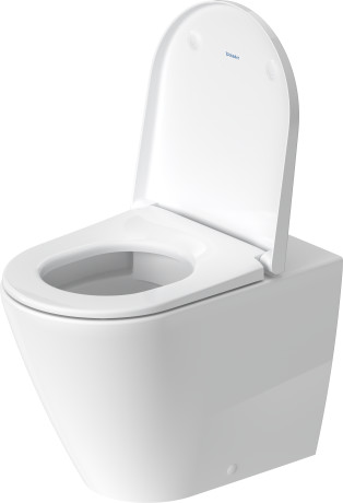Унитаз напольный пристенный Duravit D-Neo Rimless 2003090000 370 мм х 580 мм, с вертикальным смывом, без смывного края, с креплением, белый