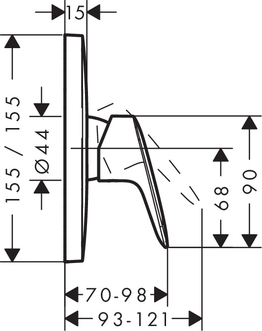 Смеситель для душа Hansgrohe Logis 71605000 хром