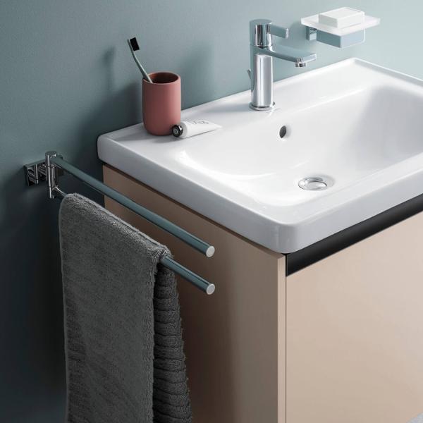 Тумба подвесная под раковину DURAVIT KETHO.2 K25077007070000 460 мм х 784 мм х 440 мм, 1 выдвижной ящик, бетонно-серый матовый