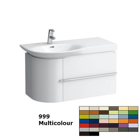 Тумба под раковину  Laufen  Case for Palace  4.0153.2.075.475.1    84,1 см, 2 ящика справа, 1 дверца слева, белый глянцевый,  для 8.1670.2