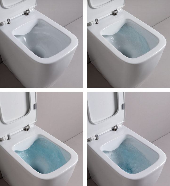 Приставной унитаз безободковый прямоугольный ARTCERAM А16 ASV007 05 00 540 мм х 360 мм, с покрытием Saniglaze, с креплением, цвет Белый матовый