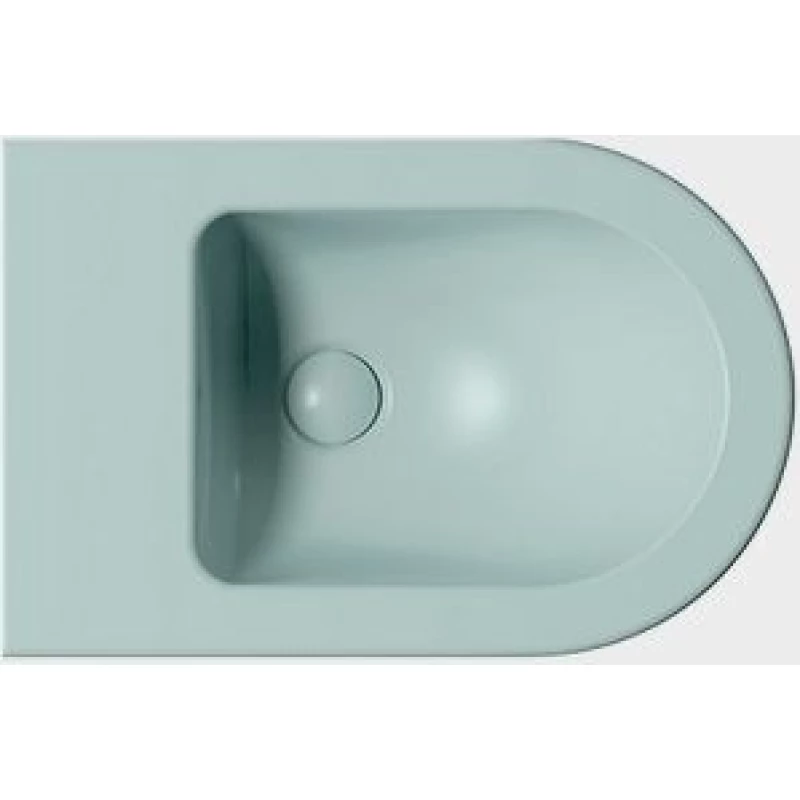 Биде подвесное GSI PURA 8865FR5115 550 мм х 360 мм, с отверстием под смеситель, с переливом, с креплением, цвет Ghiaccio Matte (старый артикул 8865115/ 8865FR2115)