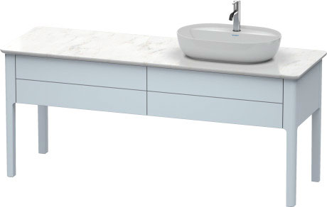 Тумба напольная под столешницу Duravit Luv LU9563R9797 светло-голубой (изделие снято с производства)