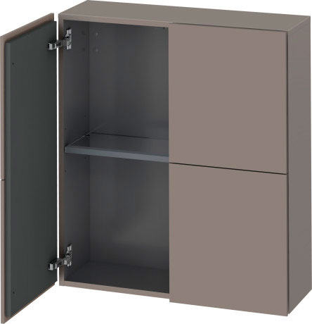 Шкаф подвесной Duravit L-Cube LC11674343 базальт матовый