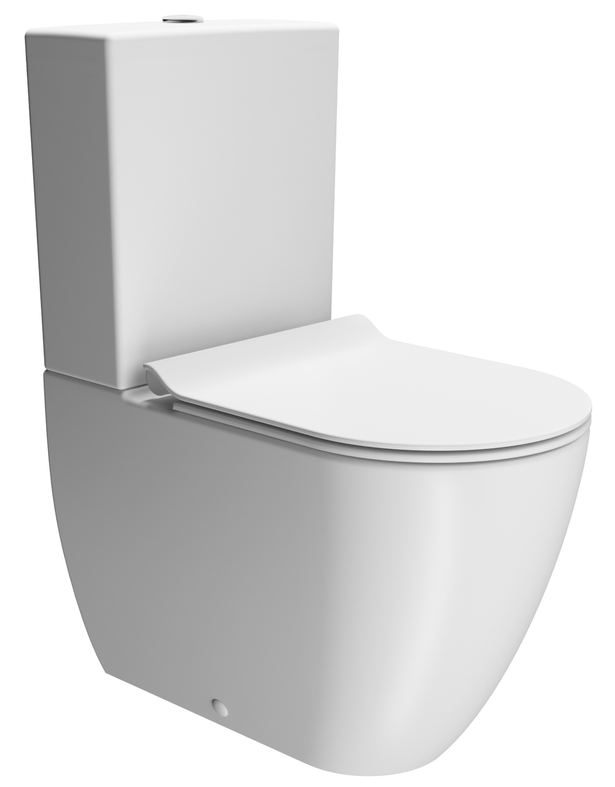 Унитаз напольный безободковый GSI PURA 8806F09 630 мм х 360 мм, Swirlflush, с креплением, цвет Белый матовый (старый артикул 880609)