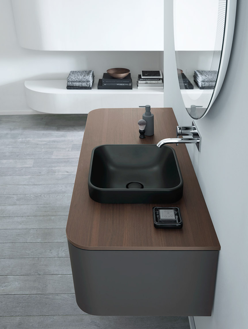 Столешница для раковины Duravit Luv LU9463R7777 массив американского ореха