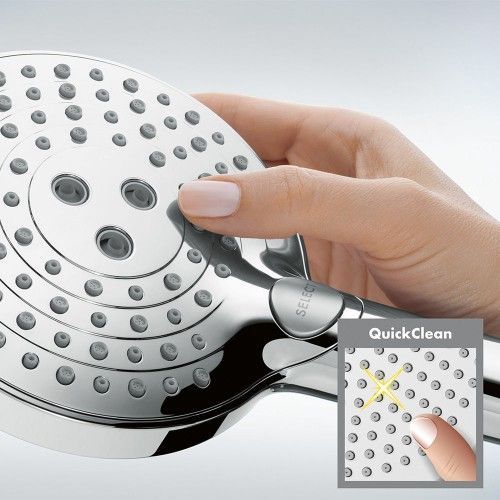 Ручной душ HANSGROHE Raindance Select S 26014340 120 3jet , цвет Чёрный шлифованный хром