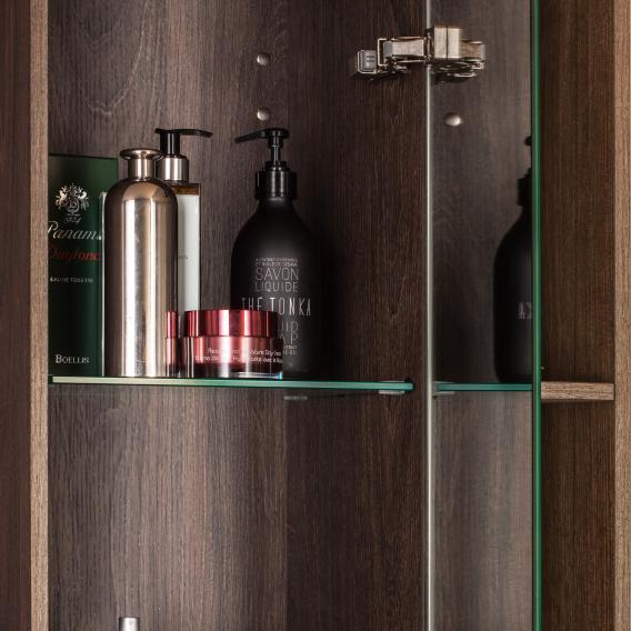 Высокий шкаф-пенал  Laufen  Space   4.1090.1.160.101.1 с зеркальной дверцей, 170х30х30 см,  светлый орех, ручка светлый алюминий