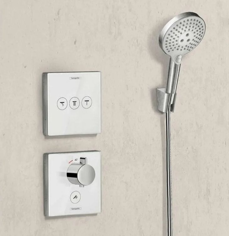 Смеситель для душа Hansgrohe Shower Select 15764700 для 3 потребителей, Цвет белый матовый