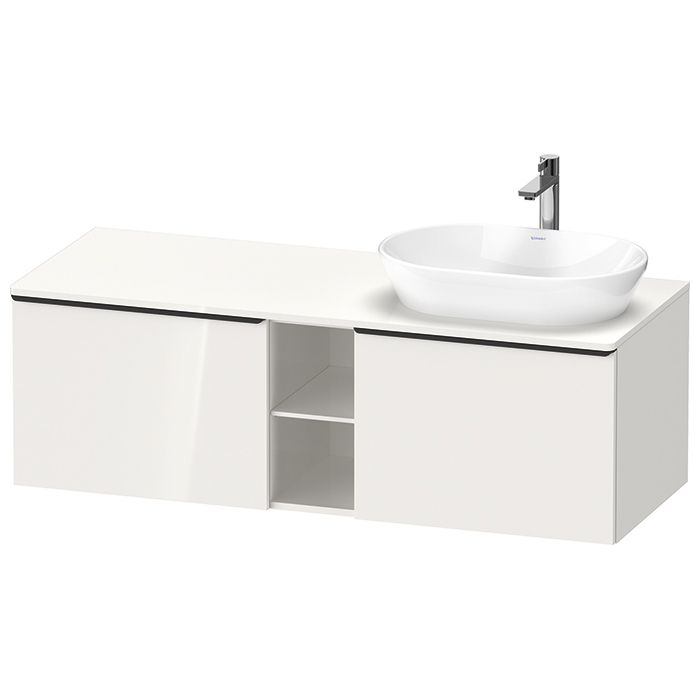 Раковина накладная Duravit D-Neo 2372600070 600 мм х 440 мм, без перелива, без отверстия под смеситель, белая