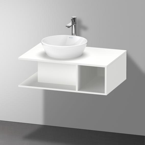 Тумба подвесная под раковину DURAVIT D-Neo DE492801818 800 мм х 550 мм, с консолью, с открытой полкой справа, белый матовый