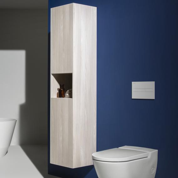 Высокий шкаф-пенал Laufen Base  4.0270.1.110.262.1    165 см, 2 двери без ручек, петли слева, светлый вяз.