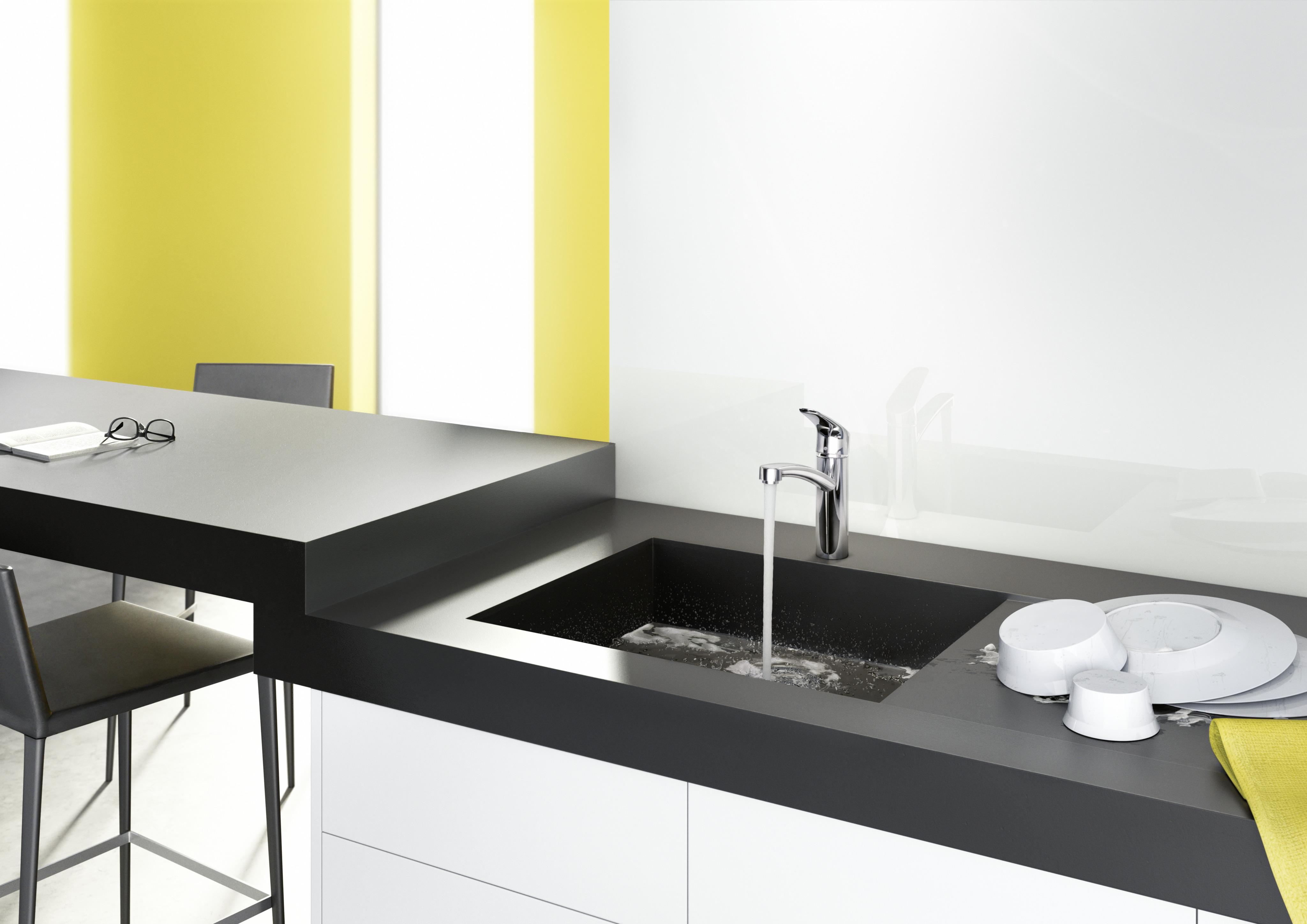 Кухонный смеситель однорычажный 1jet HANSGROHE Focus M41 31806800 160 мм, цвет Сталь