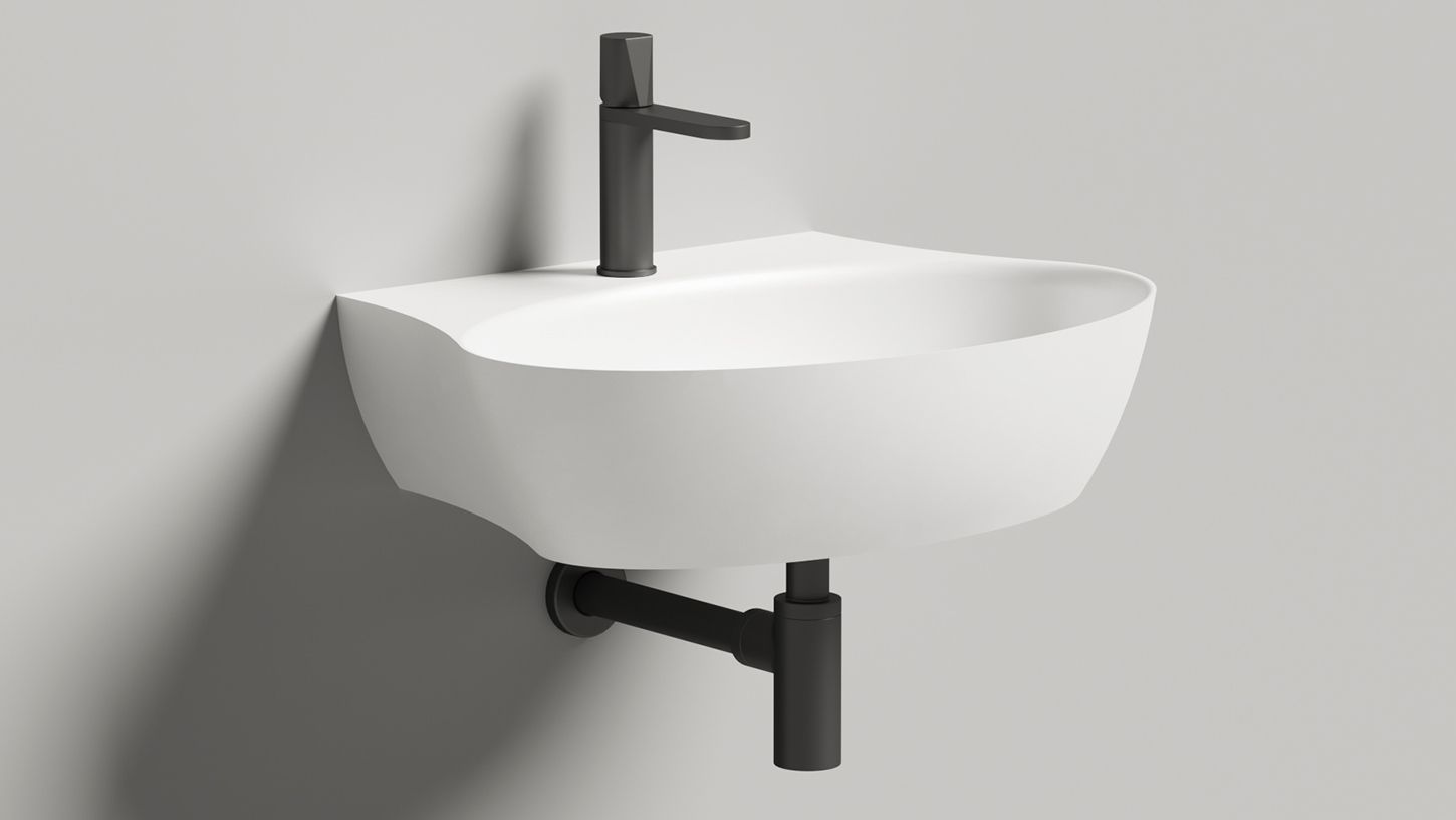Раковина подвесная/накладная овальная SALINI ALDA WALL 01 140321M450х580х150мм, S-Stone, с отверстием под смеситель, цвет Белый матовый