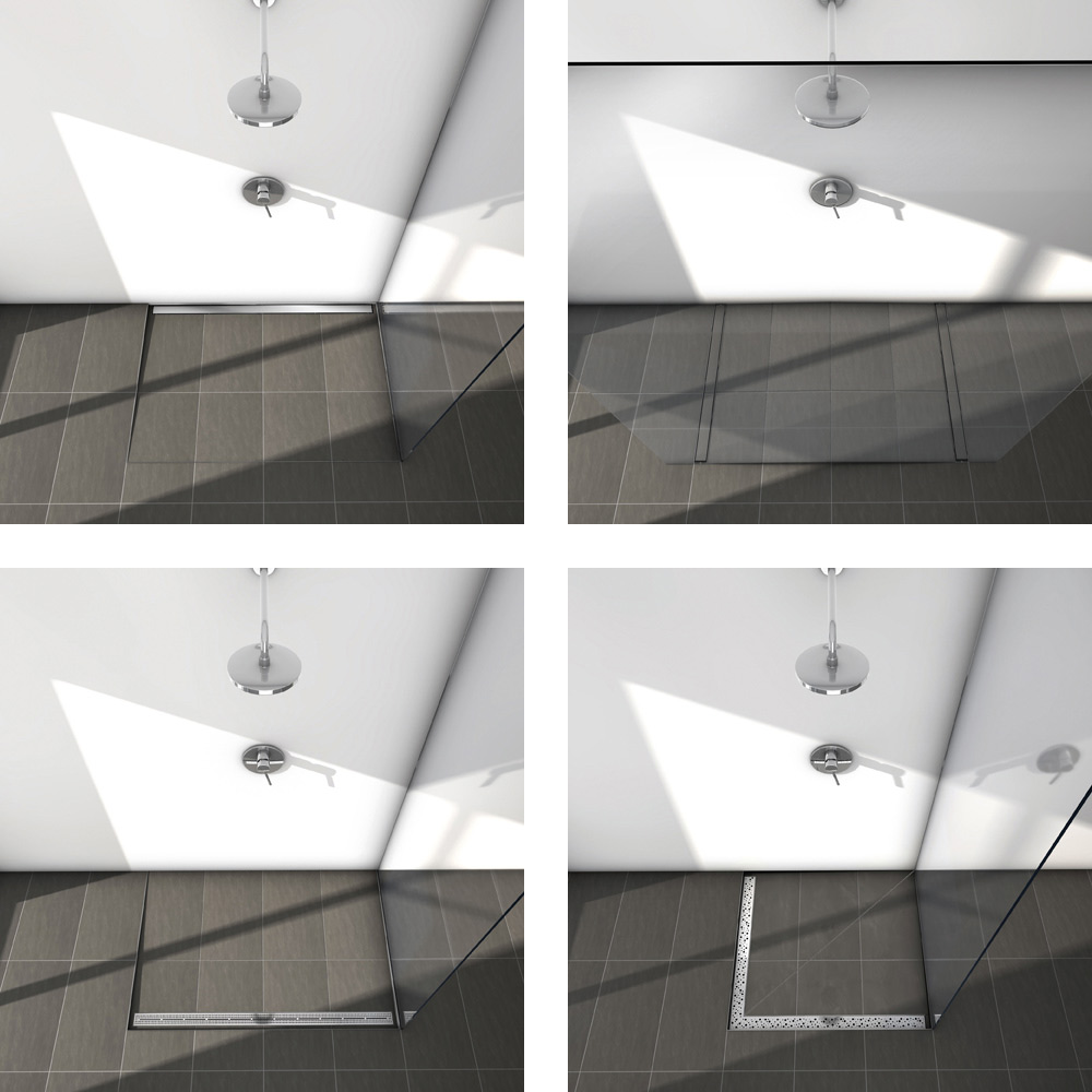 Декоративная решетка для душевого канала ТECE TECEdrainline 601210 прямая 1200, хром глянцевый