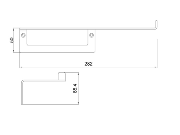Держатель туалетной бумаги с полочкой ALMAR Shower Accessories E317000.CR нержавеющая сталь, цвет Хром