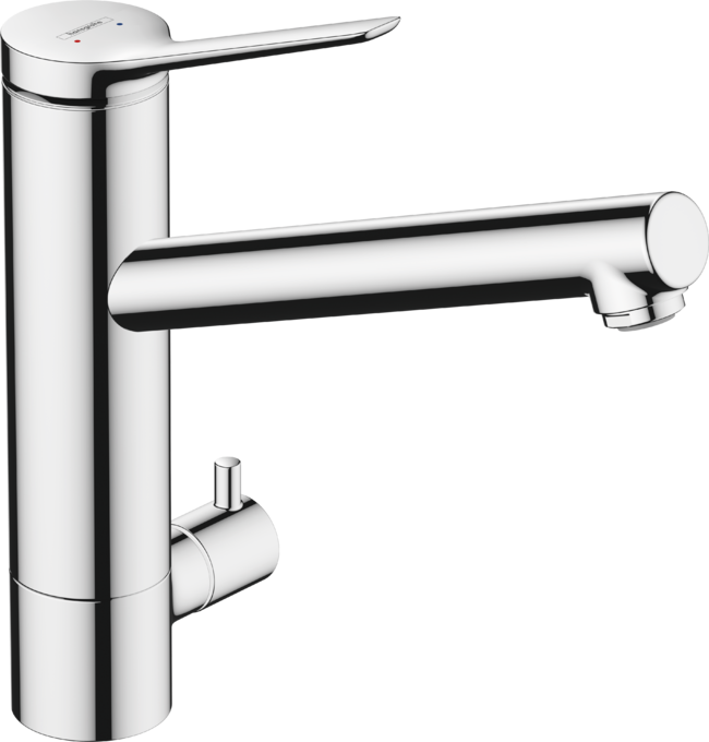 Смеситель однорычажный для кухни HANSGROHE ZESIS M33 1 JET 74807000 200 мм, c запорным вентилем, c CoolStart, хром