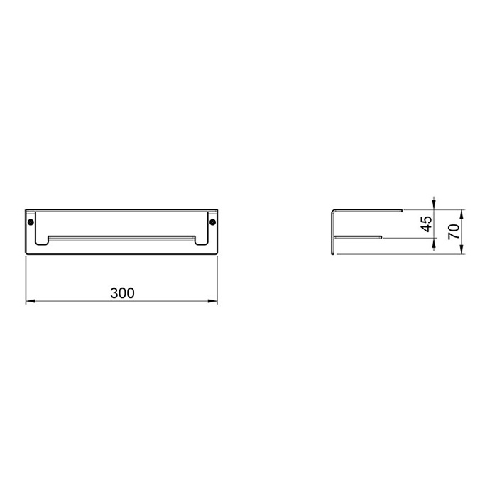 Полочка для душа ALMAR Showers Accessories E300001.MB цвет Чёрный матовый