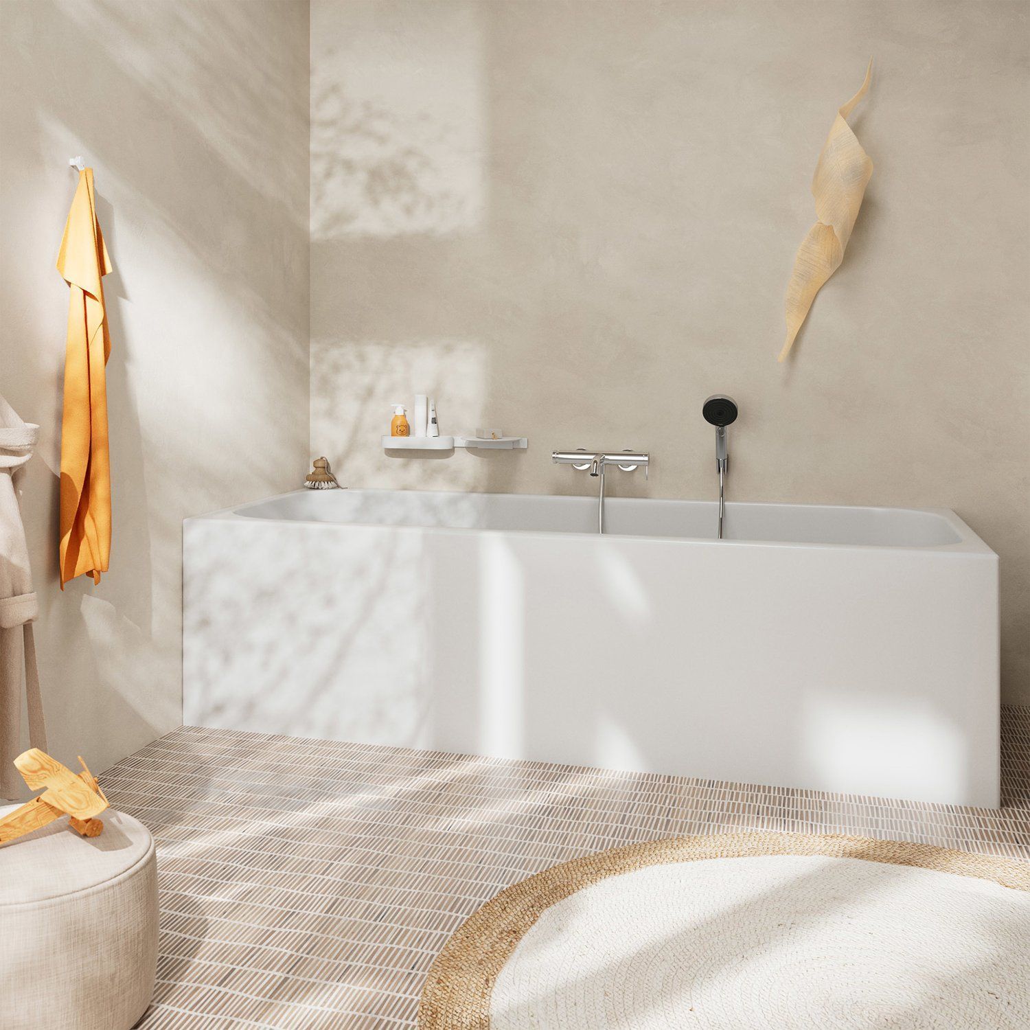 Смеситель однорычажный для ванны HANSGROHE Tecturis S 73422000 цвет Хром