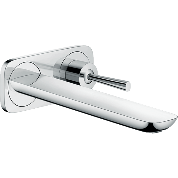 Смеситель для раковины настенный Hansgrohe PuraVida 15085000 с длинным изливом хром
