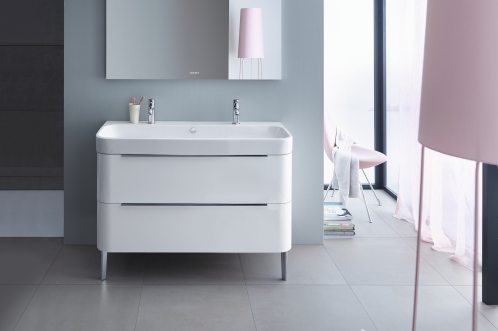 Тумба напольная под раковину Duravit Happy D.2 H2 6375 22 белый глянец