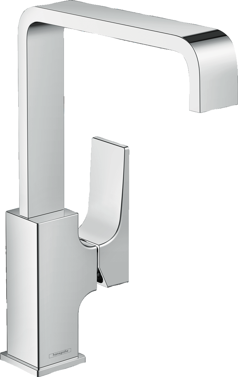 Смеситель для раковины с донным клапаном и поворотным изливом Hansgrohe Metropol 32511000 Хром